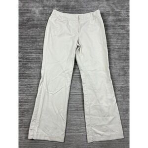 Madison Studio Pants Womens 10 Beige Boot Cut Rebecca Fit Cotton Blend